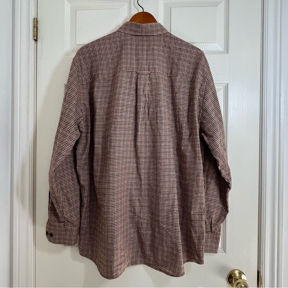 Pendleton Men's Tan Checkered Button Down Shirt - image 2